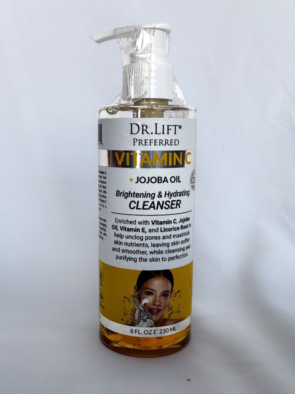 Dr.Lift Preferred Vitamin C + Jojoba Oil Brightner & Hydrating Cleanser 8 fl oz